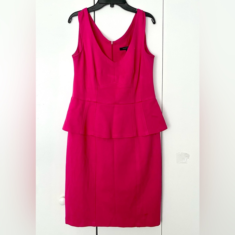 Nanette Lepore - Hot Pink Cocktail Dress W/ Peplum